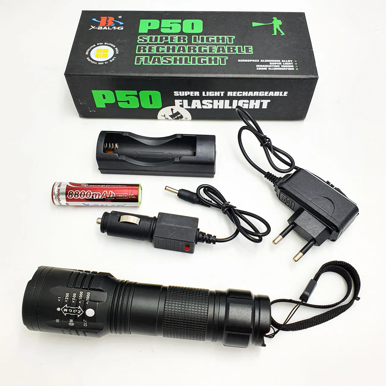 Ліхтар акумуляторний X-Balog BL-8900-P50, фото 1