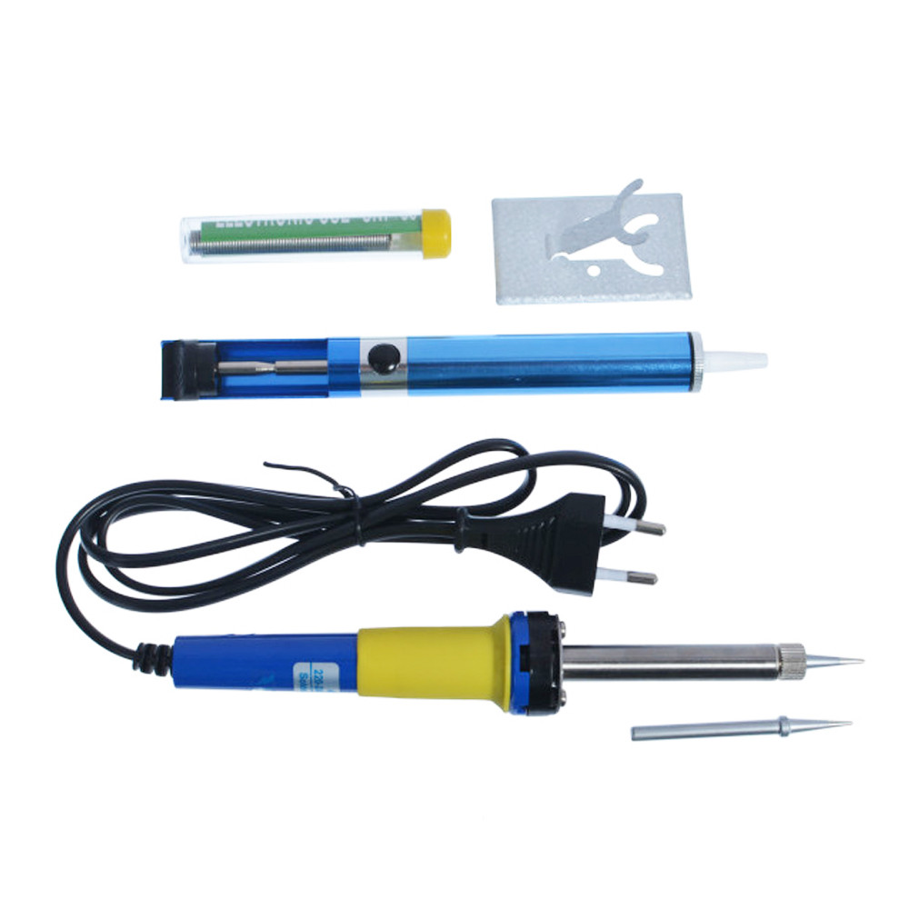 Набір для паяння ZD 920B паяльник, олововідсмоктувач, припій, жало, підставка