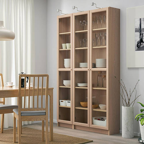 Купить IKEA Витрина BILLY / OXBERG (ИКЕА БИЛЛИ / ОКСБЕРГ) 292.818.01 ...