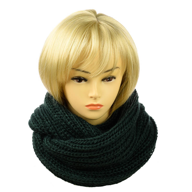 Шарф-хомут "Англійска резинка" пляшковий