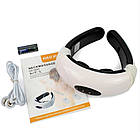 Електростимулятор масажер для шиї фізіотерапія Cervical vertebra Neck Massager, фото 4