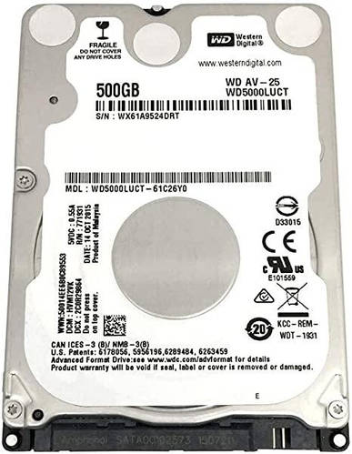 Жесткий диск для ноутбука 2.5" 500 Гб WD, SATA, 16Mb, 5400 rpm ...