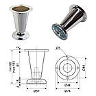 Пенал ЮВВІС до ванної кімнати білий 40 см підлоговий ЕТНА правий, фото 4