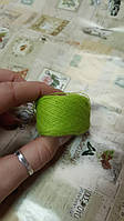 Акрилова нитка для вишивки. 5 г. Колір — салатовий