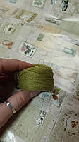 Акрилова нитка для вишивки. 5 г. Колір — оливковий