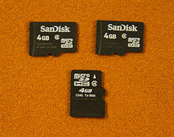 Карта пам'яті microSD SanDisk 4Gb
