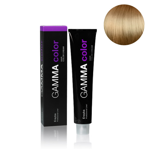 Стійка крем-фарба для волосся Erayba Gamma Color Haircolor Cream 9/30 Дуже світлий золотистий блонд 100 мл