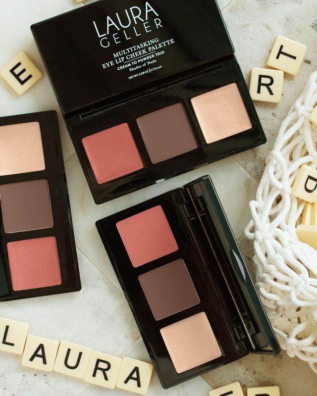 Laura Geller Multitasking Eye Lip Cheek Palette Shades of Nude