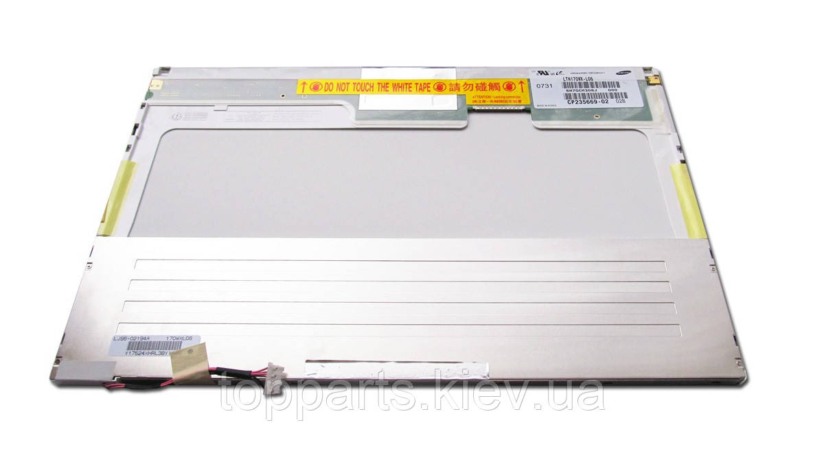 17.0" WXGA+ 1440x900, Samsung LTN170WX-L06, 2-ccfl, 30-pin (правий роз'єм), глянсовий, підсвічування на одному