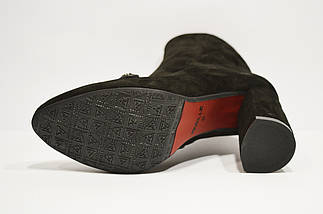 Черевики на підборах Nivelle 8015 чорні замша 38, фото 3