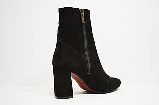 Черевики на підборах Nivelle 8015 чорні замша 38, фото 4