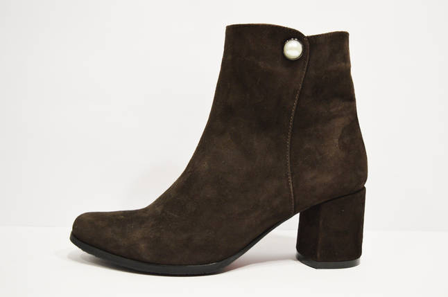 Черевики з натуральної замші Nivelle 5404 шоколад 36, фото 1