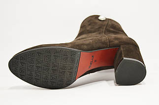 Черевики з натуральної замші Nivelle 5404 шоколад 36, фото 4