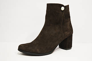 Черевики з натуральної замші Nivelle 5404 шоколад 36, фото 5