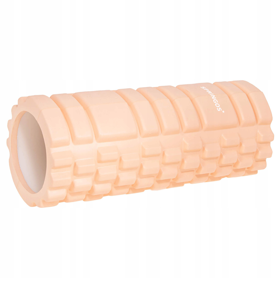 Масажний ролик (валик, роллер) Springos 33 x 14 см FR0021 Light Orange