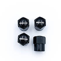 Захисні ковпачки на ніпеля AMG Mercedes Benz (Мерседес) 4 шт Чорні, фото 5