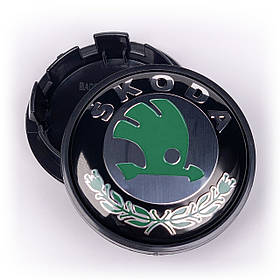 Ковпачки (заглушки) на литі диски SKODA (Шкода) 65 мм Класик