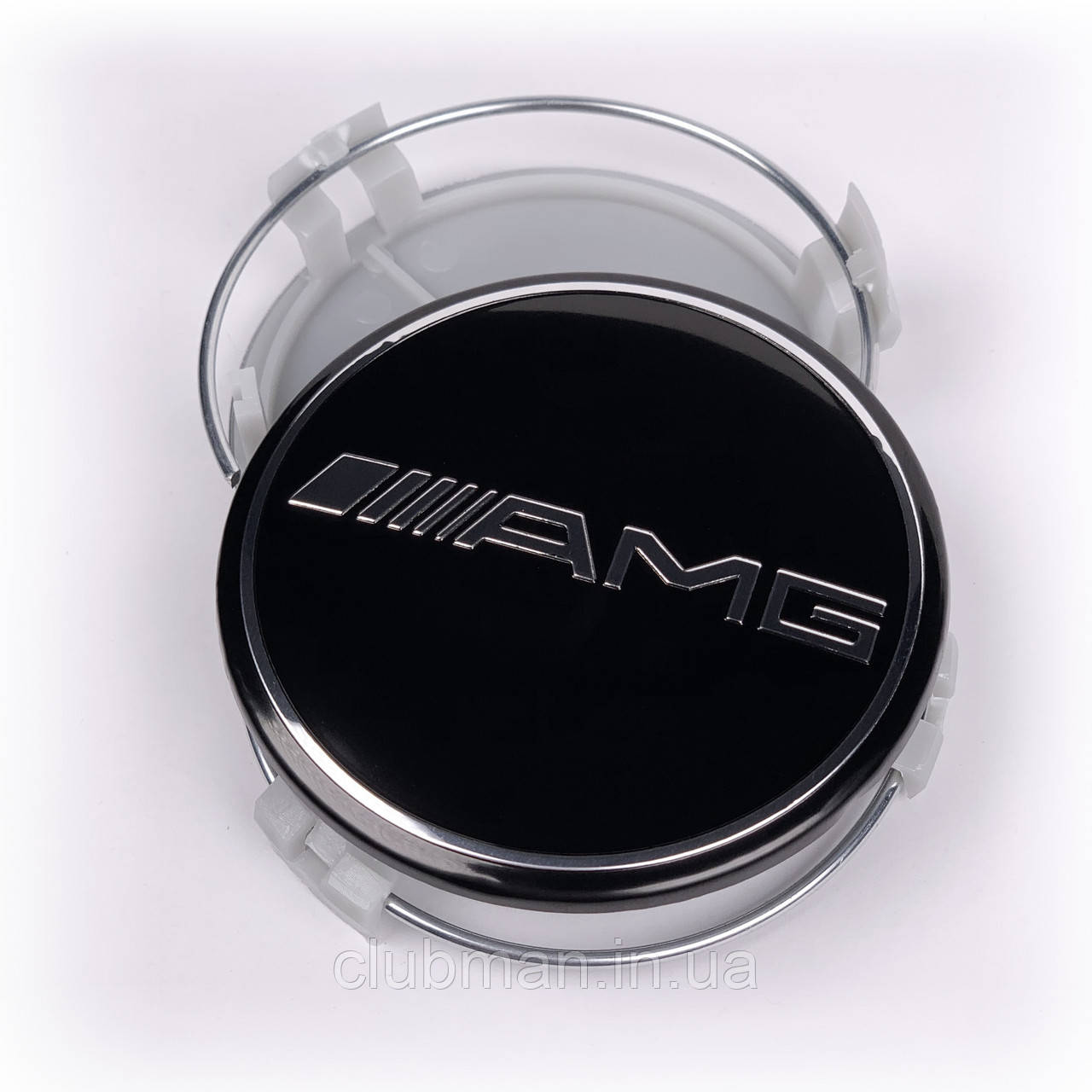 Ковпачки (заглушки) на литі диски AMG Mercedes Benz (Мерседес) 75 мм Чорні