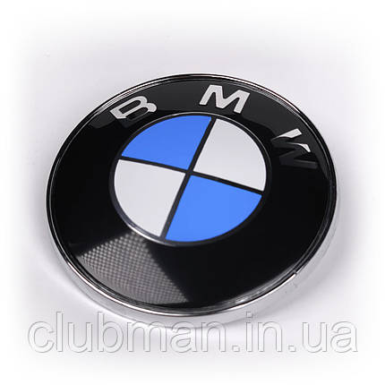 Емблема BMW (БМВ) 74 мм E30, E34, E38, E39, E46, E53, E60 - Значок на капот, фото 1
