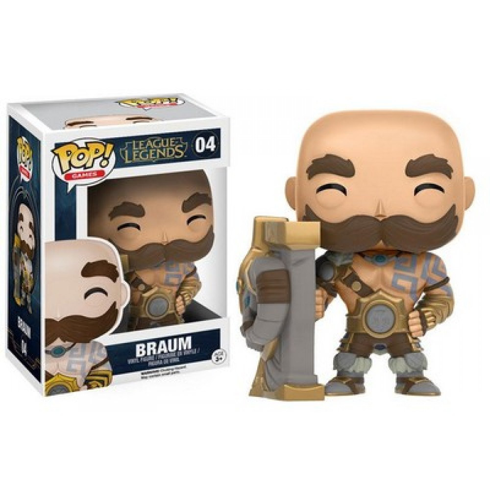 Фігурка Funko Pop Фанко Поп Ліга Легенд Браум League Of Legends Braum 10 см LOL B 04