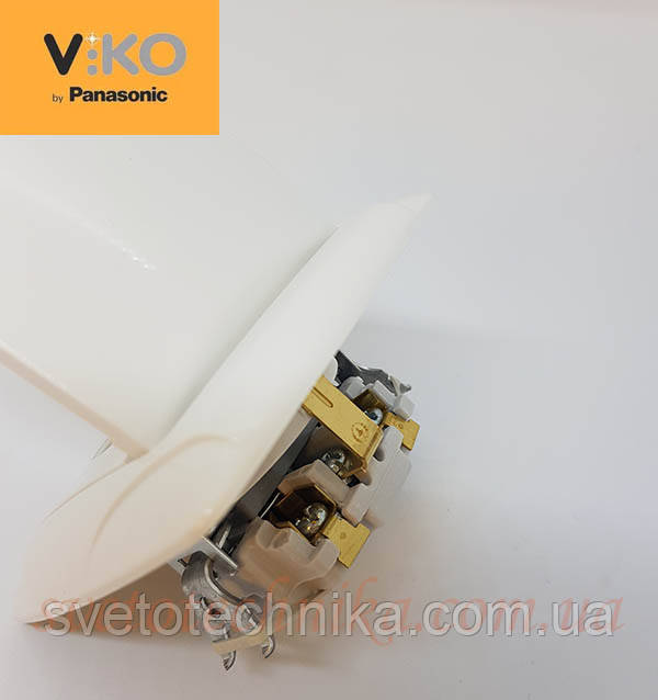 Розетка электрическая VI-KO Carmen скрытой установки одинарная с крышкой и заземлением (белая) - фото 5 - id-p162271834