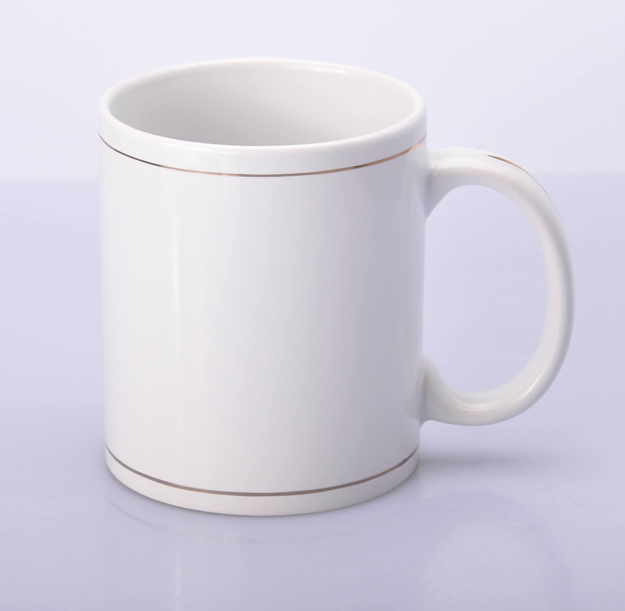 Золотий обідок біла Чашка для сублімації 330мл