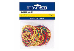 Гумки для грошей Economix E41506, 100 г, кольорові