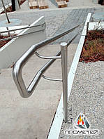 Пристінний подвійний поручень з високоякісної сталі вуличний