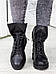 Жіночі зимові шкіряні черевики бордові , жіночі зимові шкіряні черевики (код:W-Анжеліка-марсала), фото 4