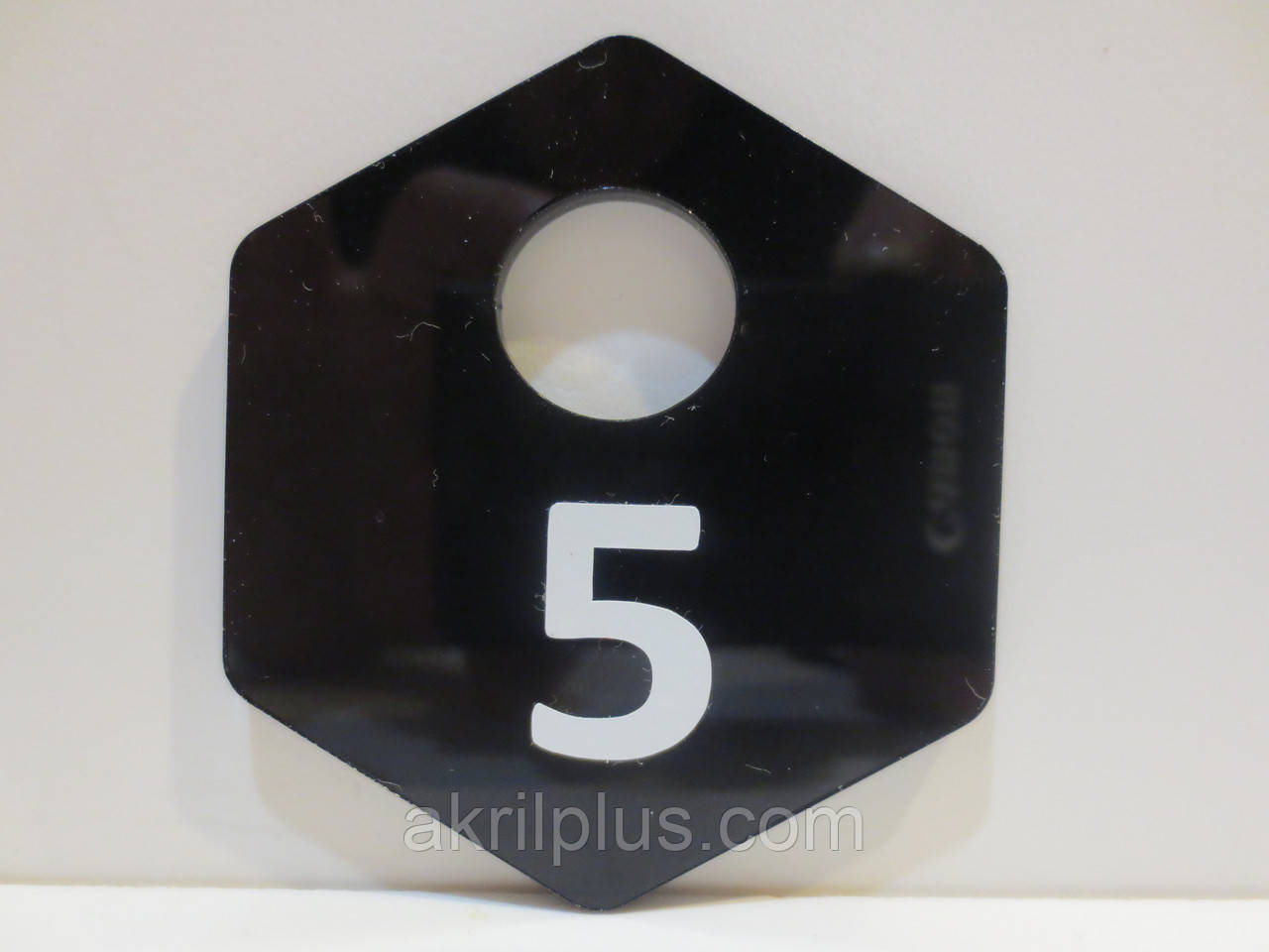 Брелок 60*50 мм для камер зберігання чорні, фото 1