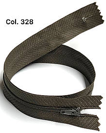 Блискавка плательні Темний хакі 50см Тип3 спіральна нераз'емна