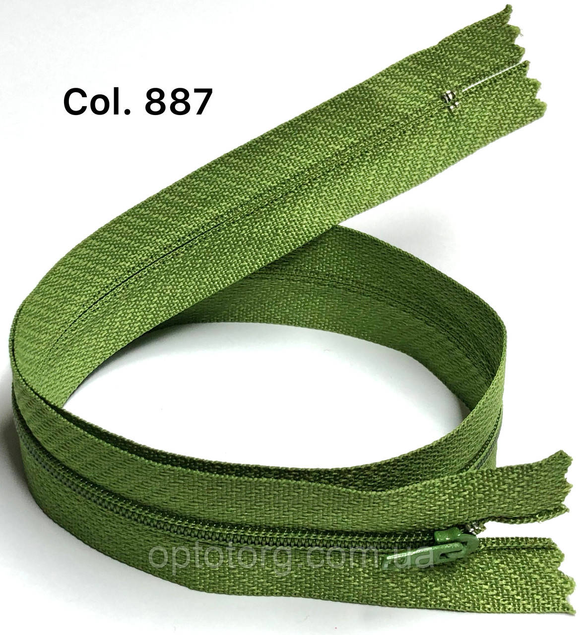 Блискавка плательні Яблуко 50см Тип3 спіральна нераз'емна