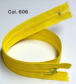 Молния плательная Лимон 50см Тип3 спиральная неразъемная