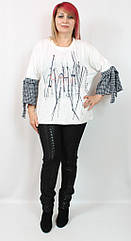 Ошатний жіночий светр, прикрашений стразами Monica Magni (Туреччина) рр 50-58