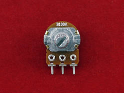 Резистор змінний, потенціометр WH148 B100K лінійний 15мм 100кОм