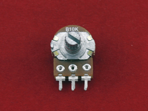 Резистор змінний, потенціометр WH148 B10K лінійний 15мм 10кОм стерео, фото 1