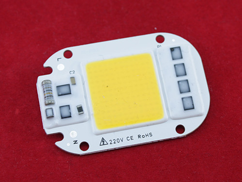 Світлодіодна матриця з драйвером COB LED 50Вт 4500лм 220В, тепла біла, фото 1