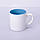 Чашка для сублімації кольорова всередині 150 мл (блакитна), фото 4