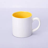 Чашка для сублімації кольорова всередині 150 мл (жовта)
