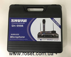 Радіосистема Shure SH-999R, база, 2 мікрофони + Кейс