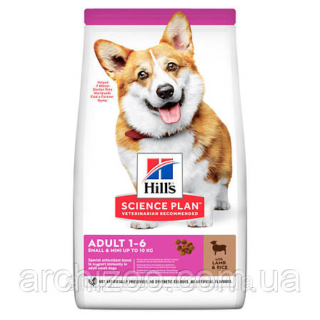 Hill's SCIENCE PLAN Adult Small & Mini Сухий Корм для Собак з Ягням і Рисом - 300 г, фото 2