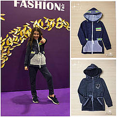 Парка трикотажна тринитка з начосом Розміри 122, 146