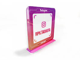 Настільна позначка інстаграма 200х200 мм