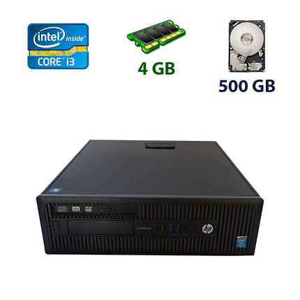 HP ProDesk 600 G1 SFF / Intel Core i3-4130 (2 (4) ядра по 3.4 GHz) / 4 GB DDR3 / 500 GB HDD / DVD-RW, фото 2