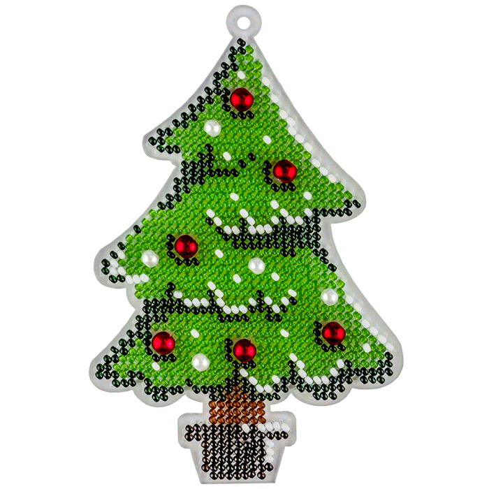 Набір для вишивання бісером на пластиковій основі Ялинка FLPL-051