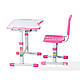 Комплект парта и стул-трансформеры FunDesk Sole II Pink, фото 4