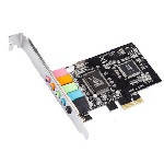 Звуковая карта PCI-E - 5.1CH, 3D 4.1, Windows 98/ Windows2000/XP/NT win7 32/64, BOX