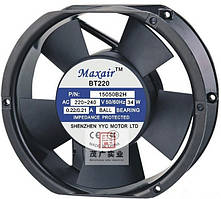 Кулер для охолодження серверних БЖ BT-220 15050B2H DC sleeve fan 2pin під паяння — 150*150*50 мм, 220V/0,22A