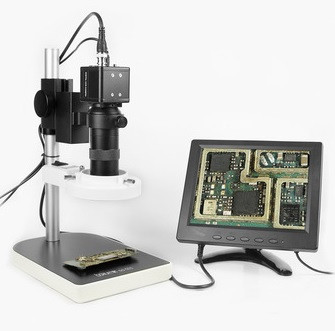 Відеомікоскоп з монітором BAKKU BA-003 (підсвітка люмінесцентна, фокус 30-156 мм, Box (330*265*200) 2,8 кг, фото 1