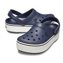 Crocs Crocband Platform Clog Navy — Жіночі Сабо Крокс Крокбенд Платформ Темно-сині — Оригінал, фото 3
